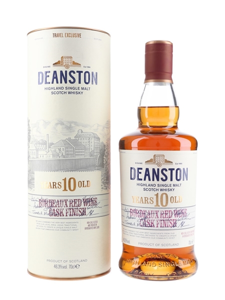 Deanston 10 Year Old Bordeaux Red Wine Cask Finish Travel Exclusive 70cl / 46.3%