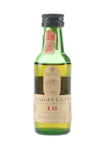 Lagavulin 16 Year Old Bottled 1990s - White Horse Distillers 5cl / 43%