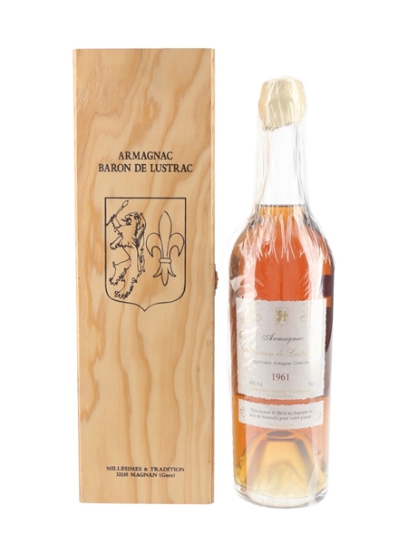 Baron De Lustrac 1961 Bas Armagnac  70cl / 40%