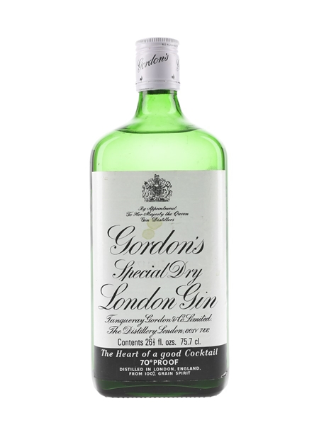 Gordon's Special Dry London Gin Bottled 1970s 75.7cl / 40%