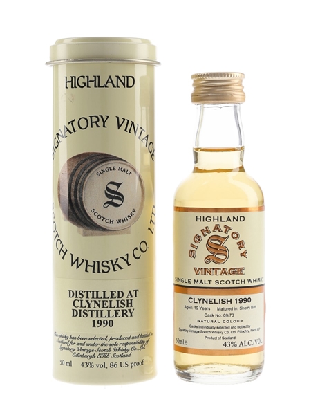 Clynelish 1990 19 Year Old Signatory Vintage 5cl / 43%