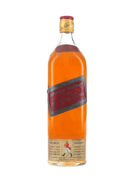 Johnnie Walker Red Label Bottled 1970s - Duty Free 100cl