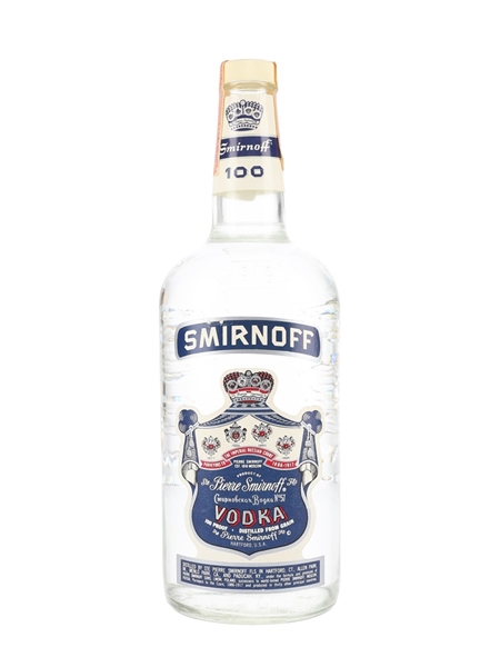 Smirnoff 100 Proof Blue Label Bottled 1980s 113cl / 50%