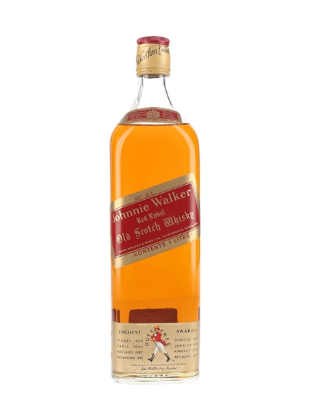 Johnnie Walker Red Label Bottled 1980s 100cl / 43%