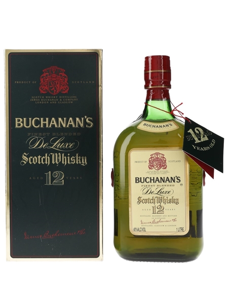 Buchanan's 12 Year Old De Luxe Bottled 1980s-1990s 100cl / 40%