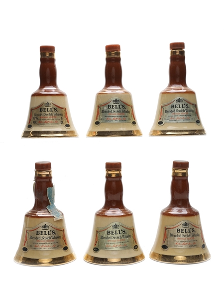 Bell's Ceramic Decanters  6 x 5cl