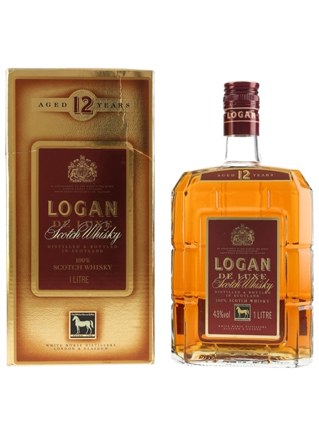 Logan De Luxe 12 Year Old Bottled 1980s - White Horse Distillers 100cl / 43%