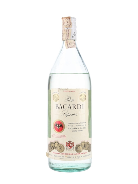 Bacardi Carta Blanca Superior Bottled 1980s 100cl