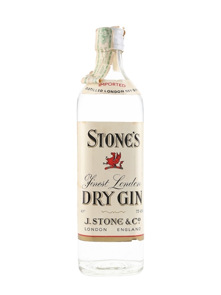 Stone's London Dry Gin Bottled 1970s 75cl / 43%