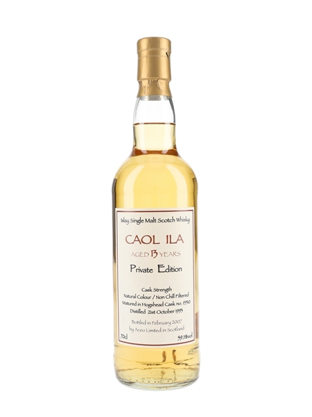 Caol Ila 1993 13 Year Old Private Edition Bottled 2007 - Aceo Limited 70cl / 59.1%