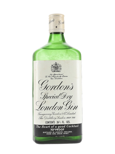 Gordon's Special Dry London Gin Bottled 1970s 75.7cl / 40%