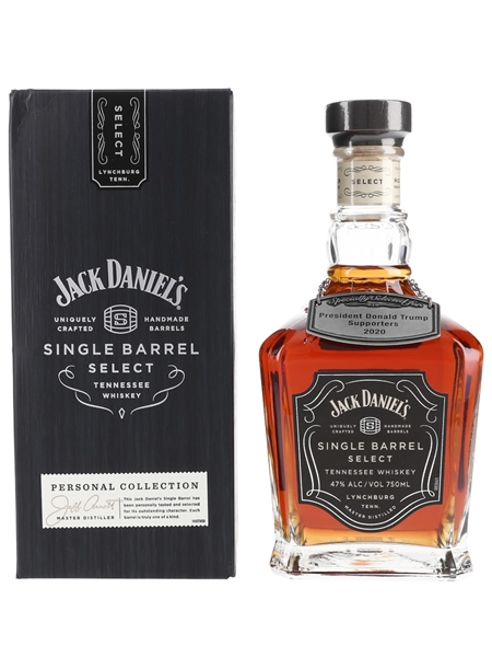 Jack Daniel's Single Barrel Select Bottled 2019 - President Donald Trump Supporters 2020 75cl / 47%