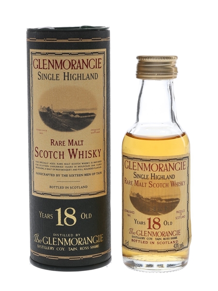 Glenmorangie 18 Year Old Bottled 1990s 5cl / 43%
