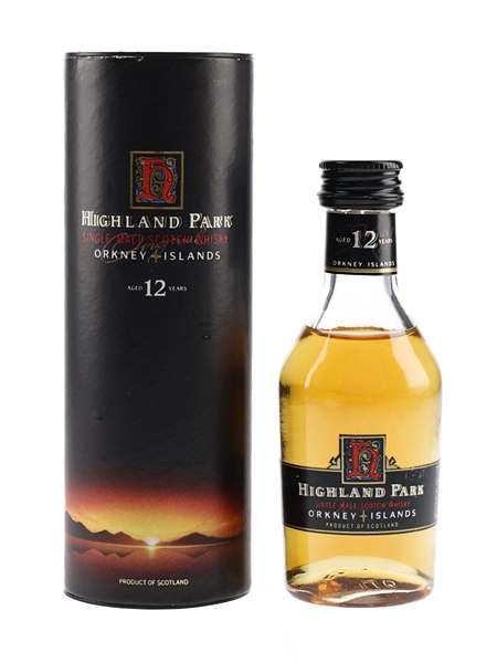 Highland Park 12 Year Old Bottled 1990s 5cl / 40%