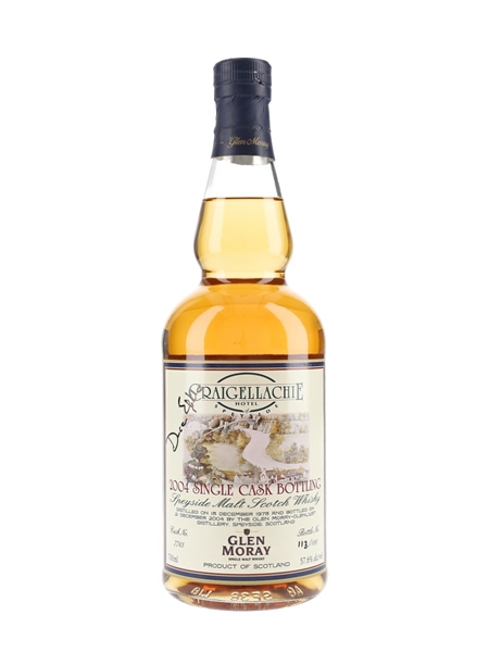 Glen Moray 1978 Single Cask No. 7765 Bottled 2004 - The Craigellachie Hotel Of Speyside 70cl / 57.6%