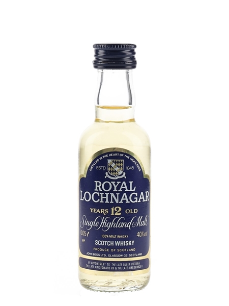 Royal Lochnagar 12 Year Old Bottled 1980s 5cl / 40%