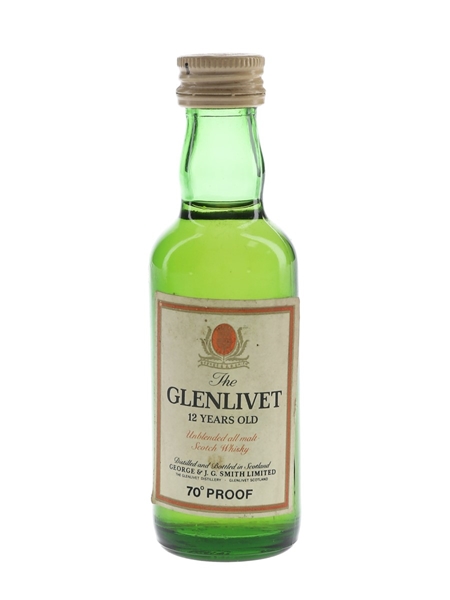 Glenlivet 12 Year Old Bottled 1970s 5cl / 40%