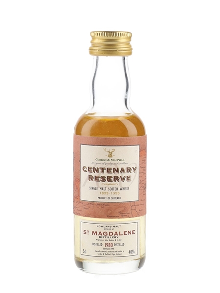 St Magdalene 1980 Centenary Reserve Bottled 1995 - Gordon & MacPhail 5cl / 40%