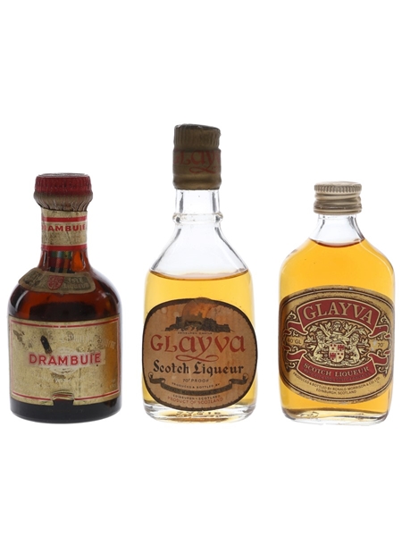 Drambuie & Glayva Bottled 1960s-1970s 3 x 5cl / 40%