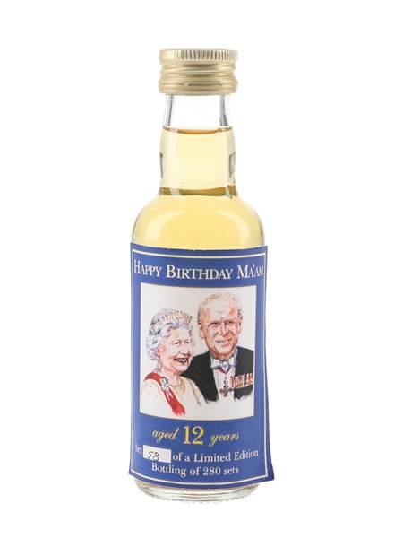 Happy Birthday Ma'am 12 Year Old - The Whisky Connoisseur 5cl / 40%