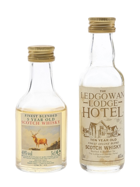 Burn Stewart & Ledgowan Lodge Hotel  2 x 5cl / 40%