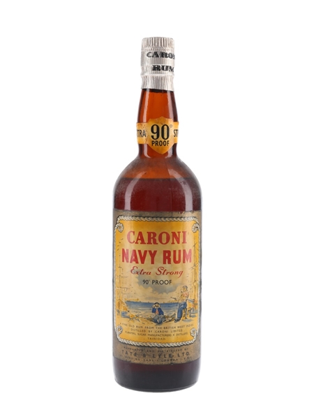 Caroni 90 Proof Navy Rum Bottled 1960s 75cl / 51.4%