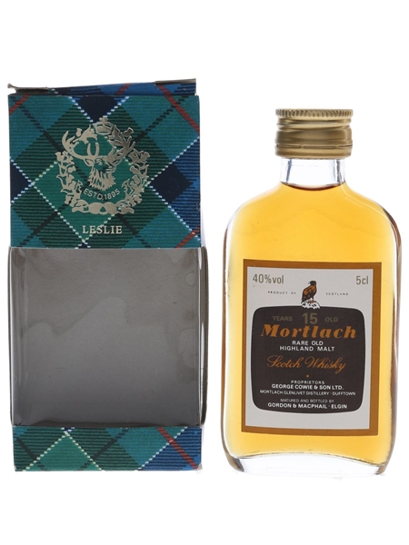 Mortlach 15 Year Old Bottled 1980s - Gordon & MacPhail 5cl / 40%