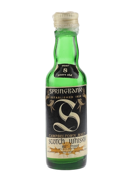 Springbank 8 Year Old Bottled 1970s 5cl / 46%