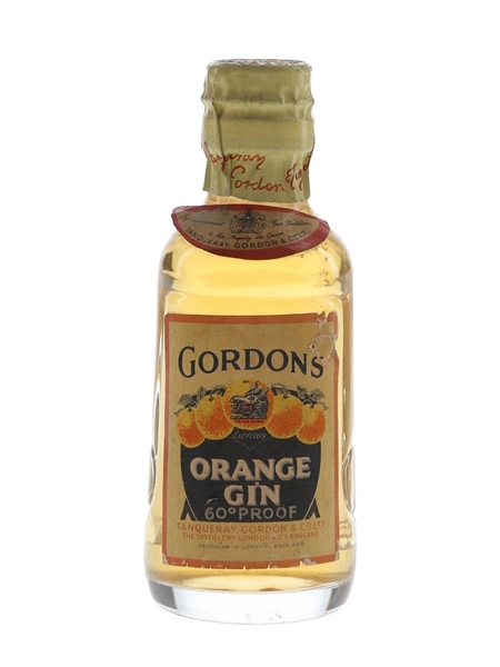 Gordon's Orange Gin Spring Cap Bottled 1950s 5cl / 34%