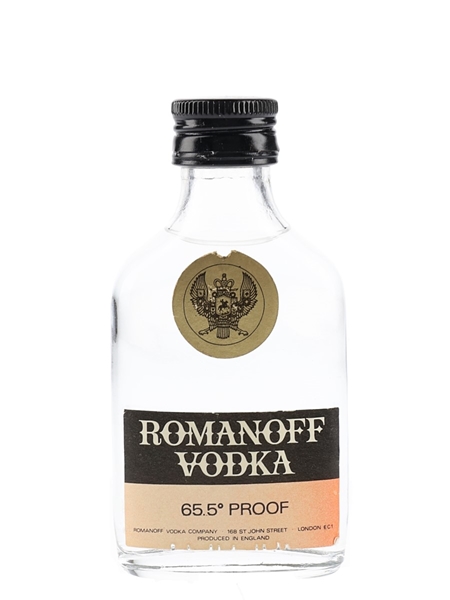 Romanoff Vodka Bottled 1960s 5cl / 37.5%