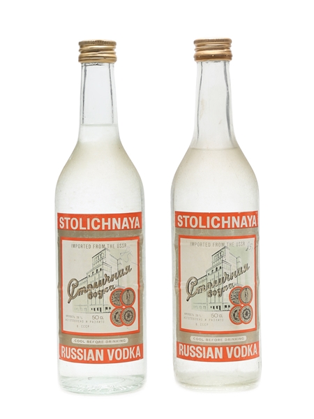 Stolichnaya Vodka  2 x 50cl