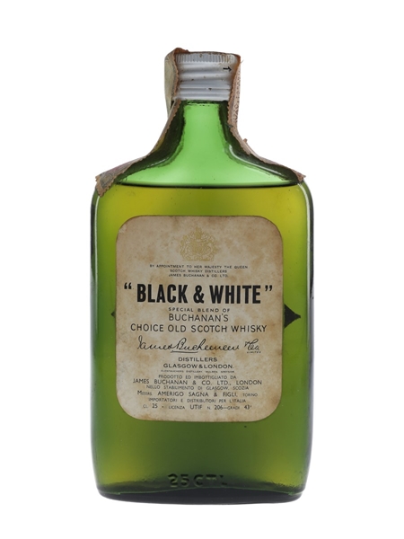 Buchanan's Black & White Bottled 1960s - Amerigo Sagna 25cl / 43%