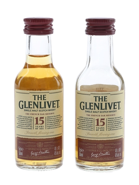 Glenlivet 15 Year Old French Oak Reserve  2 x 5cl / 40%