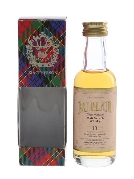 Balblair 10 Year Old Bottled 1990s - Gordon & MacPhail 5cl / 40%