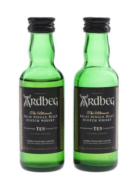 Ardbeg 10 Year Old Bottled 2017 2 x 5cl / 46%