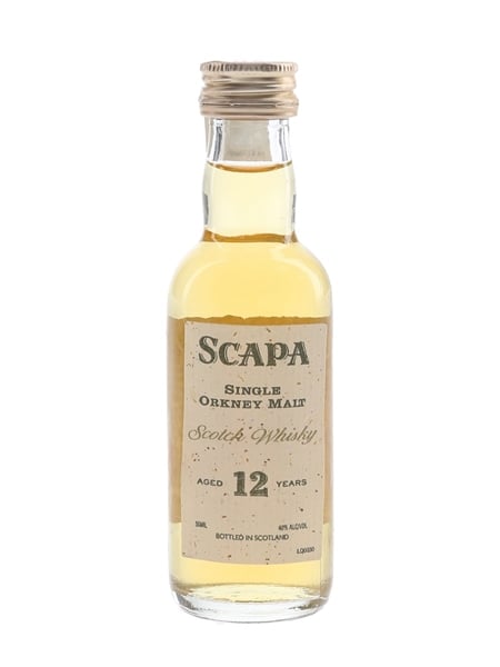 Scapa 12 Year Old Bottled 1990s - Hiram Walker 5cl / 40%