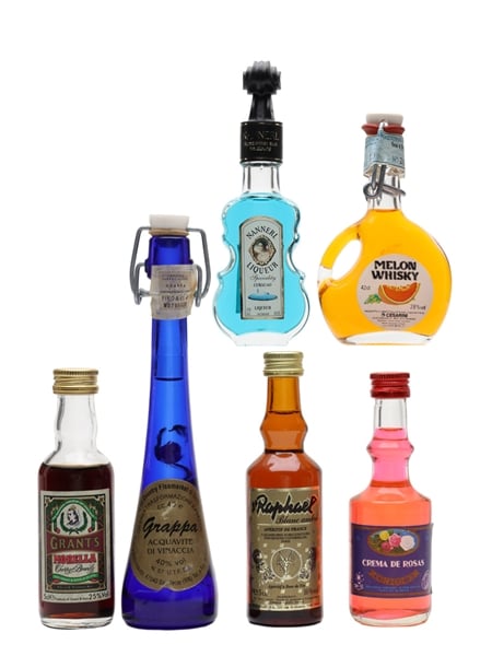 Assorted Liqueurs & Spirits  6 x 4cl-5cl