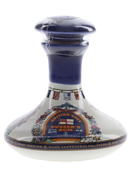 Pusser's British Navy Rum Nelson Ships' Decanter - Ceramic Miniature 5cl / 47.75%