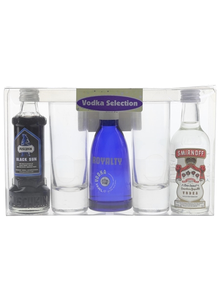 Vodka Selection Shot Glasses Gift Set 3 x 4cl-5cl