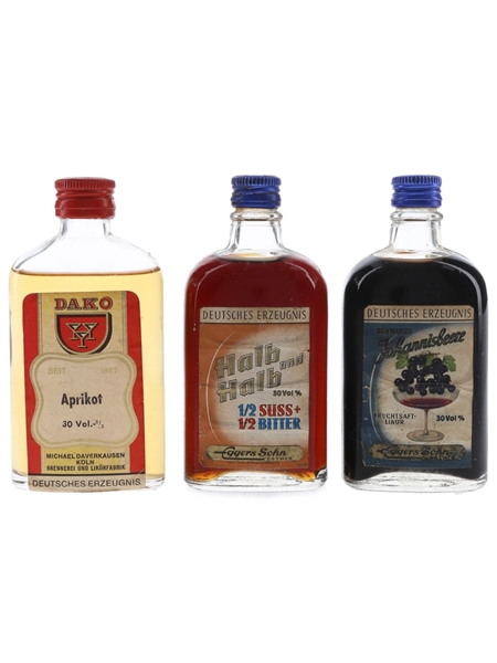 Assorted German Liqueurs  3 x 10cl / 30%