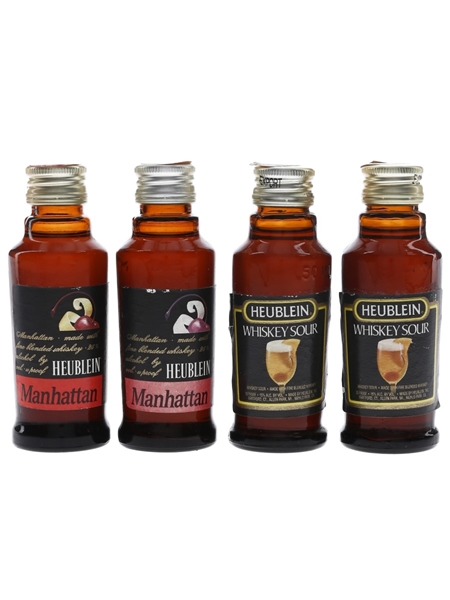 Heublein Manhattan & Whisky Sour Bottled 1980s & 1990s 4 x 5cl