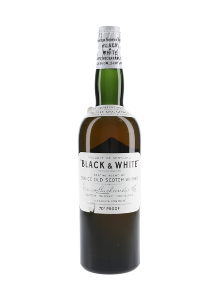 Buchanan's Black & White Spring Cap Bottled 1950s 75cl / 40%