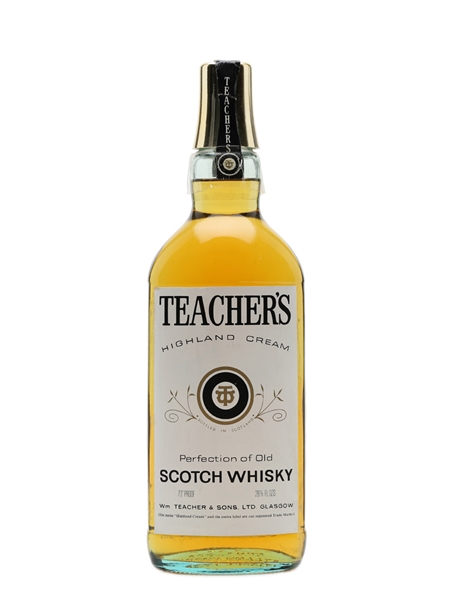 Teacher's Highland Cream Bottled 1970s 75cl