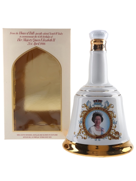 Bell's Ceramic Decanter Queen Elizabeth II 60th Birthday 75cl / 43%