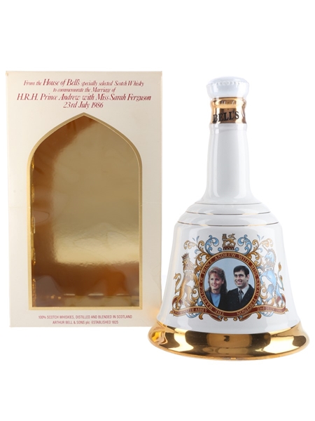 Bell's Ceramic Decanter Royal Wedding 1986 - Prince Andrew & Sarah Ferguson 75cl / 43%