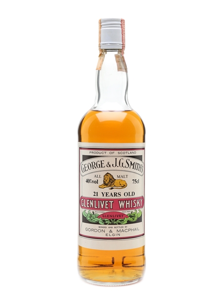 Glenlivet 21 Years Old Gordon & MacPhail Bottled 1980s 75cl / 40%