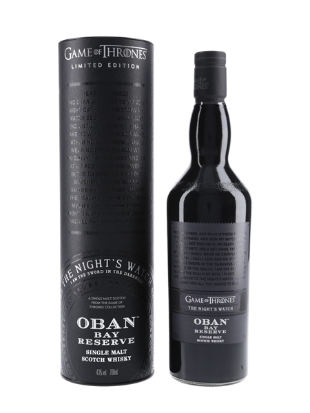 Oban Bay Reserve Game Of Thrones - The Night's Watch 70cl / 43%