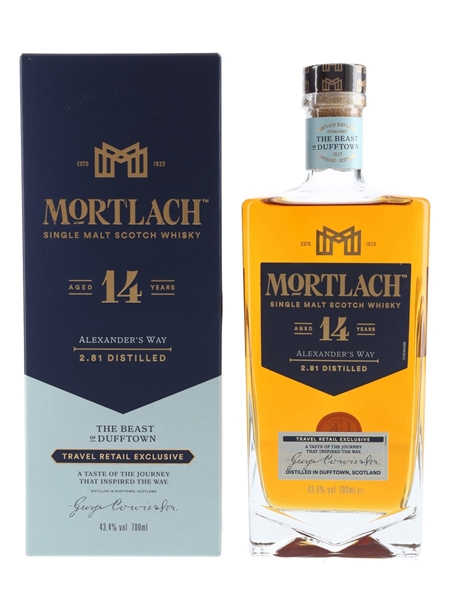 Mortlach 14 Year Old Alexander's Way Travel Retail Exclusive 70cl / 43.4%