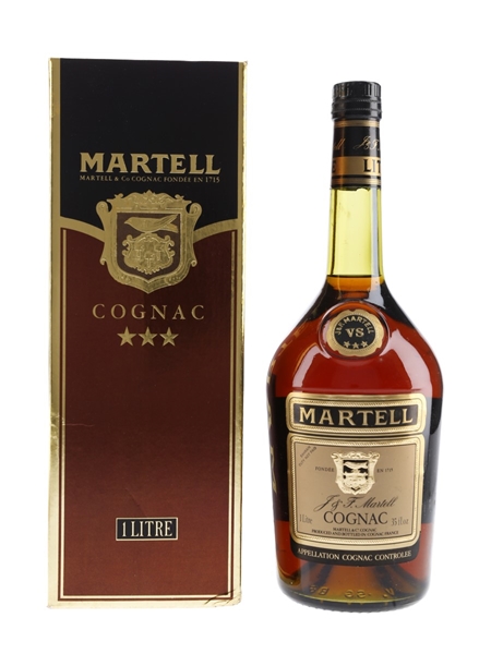 Martell 3 Star VS Bottled 1980s - Bahrain Duty Not Paid 100cl / 40%