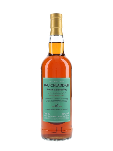 Bruichladdich 2009 10 Year Old Rivesaltes Cask 3653 Private Cask Bottling 70cl / 50%